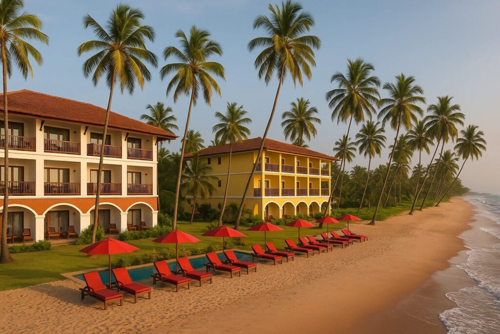 The Best couple of hotels in Goa by the beach.