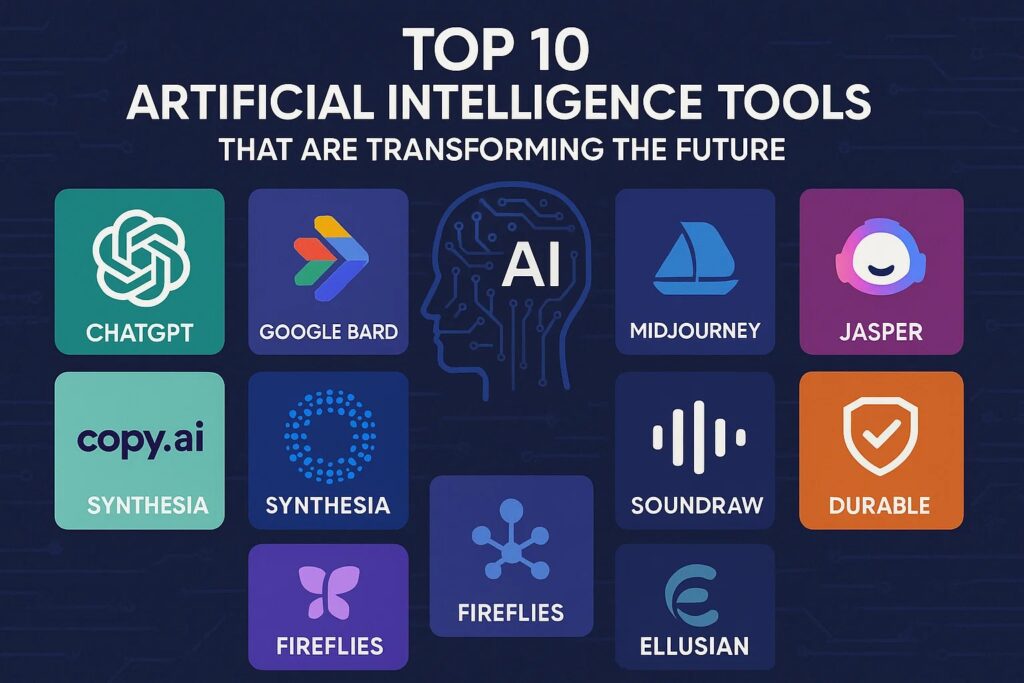 Top 10 Artificial Intelligence Tools That Are Transforming the Future