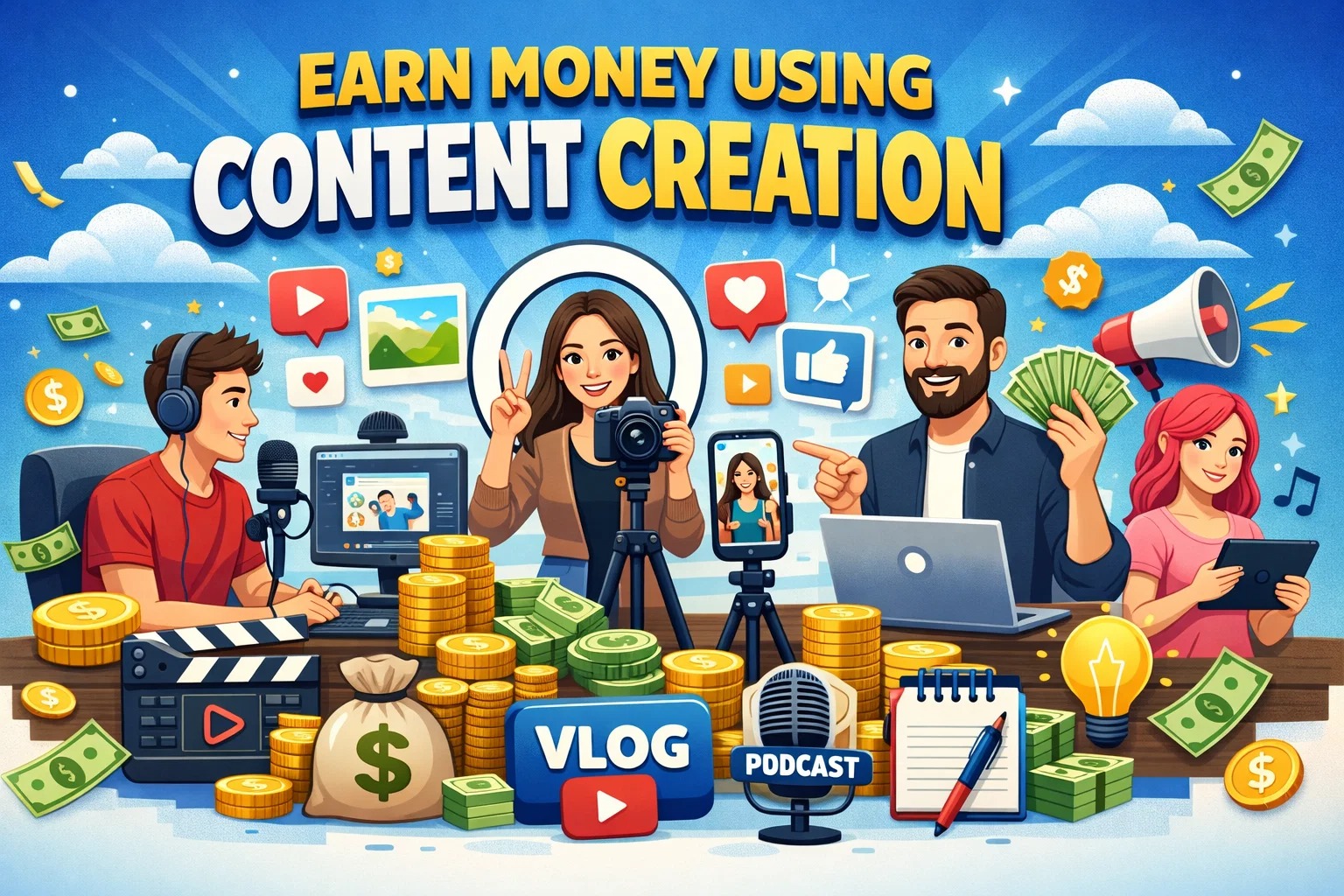 Earn Money Using Content Creation